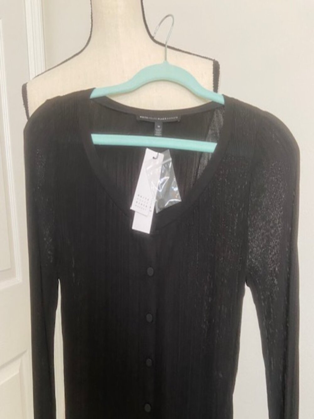 WHBM Black cardigan -Size M - NWT